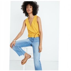 Madewell Texture & Thread Wrap Tie Tank Top